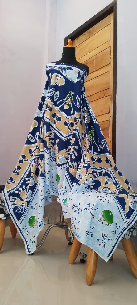 Batik Bacan Biru Biru Muda